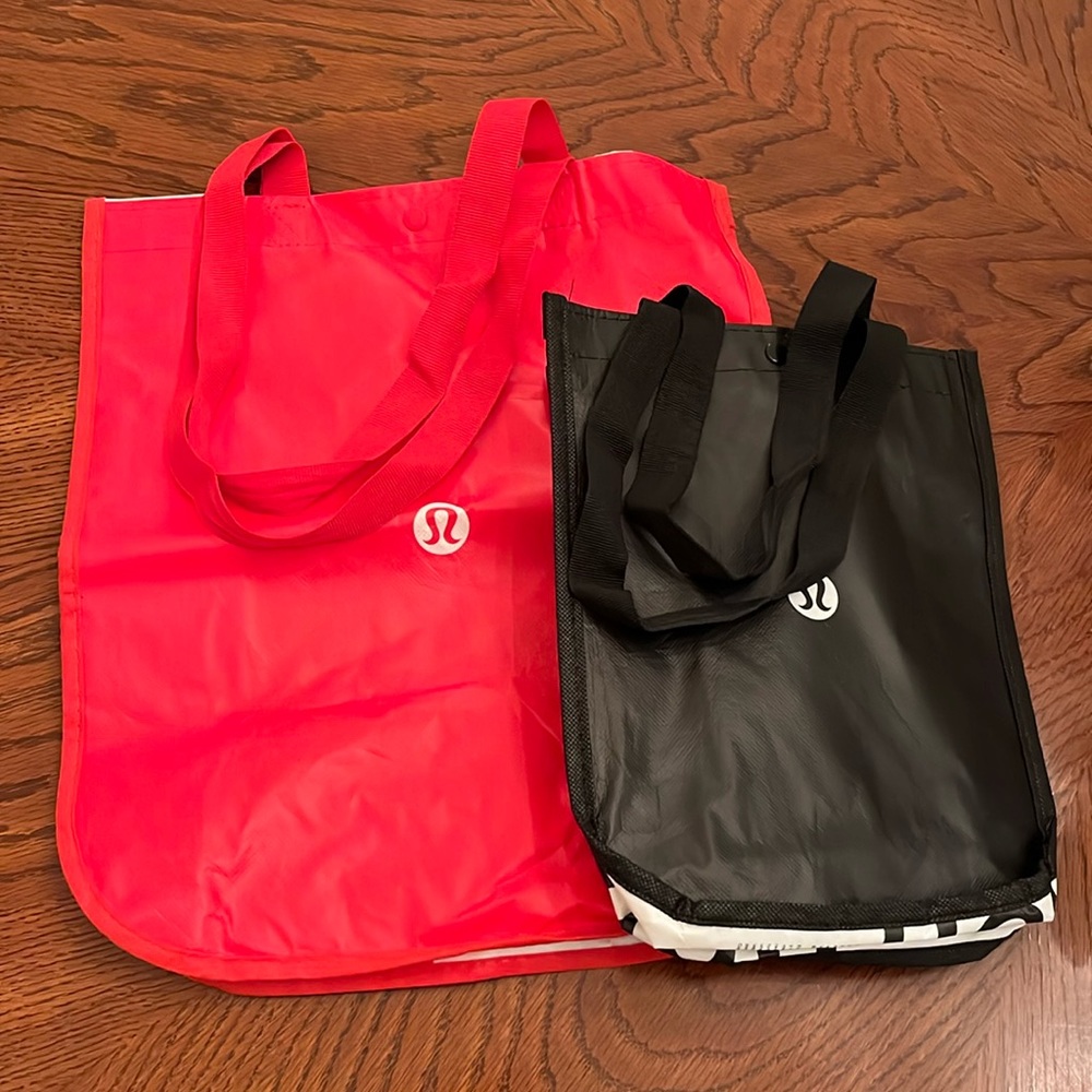 Red and Black Lululemon Bag